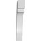 Ekena Millwork 5 1/2-in. W x 28-in. D x 36-in. H Merced Architectural Grade PVC Knee Brace BRCP055X28X36MRC - alternate 4
